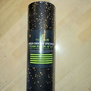 High Density Speckled Foam Roller - Black and Gold